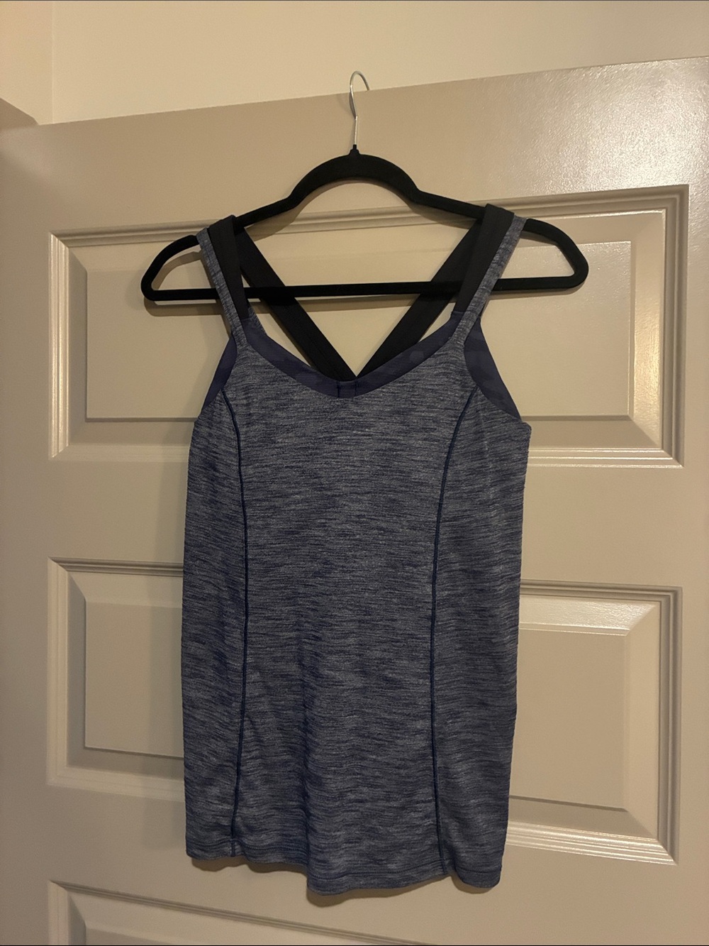 lululemon athletica Blue Heather Cross-Back Tank